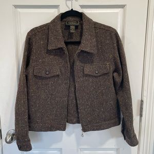 Women’s Express Marque Deposee Zip Tweed Jacket 65% Wool